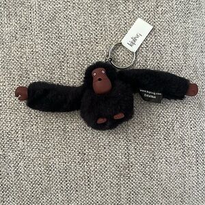 TWO. Kipling‎ Black Monkey Keychain NWT